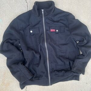 Black Jacket with Zipper Closure